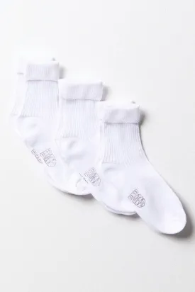 3 Pack Anklet Socks White