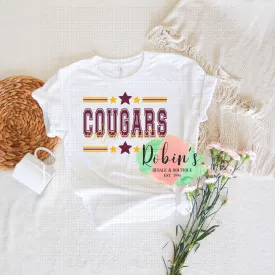 Cougars Tee,Sweatshirt or Hoodie Preorder