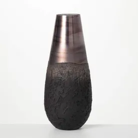 15" Dark Iridescent Vase