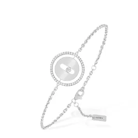 18ct White Gold Lucky Move Diamond Bracelet