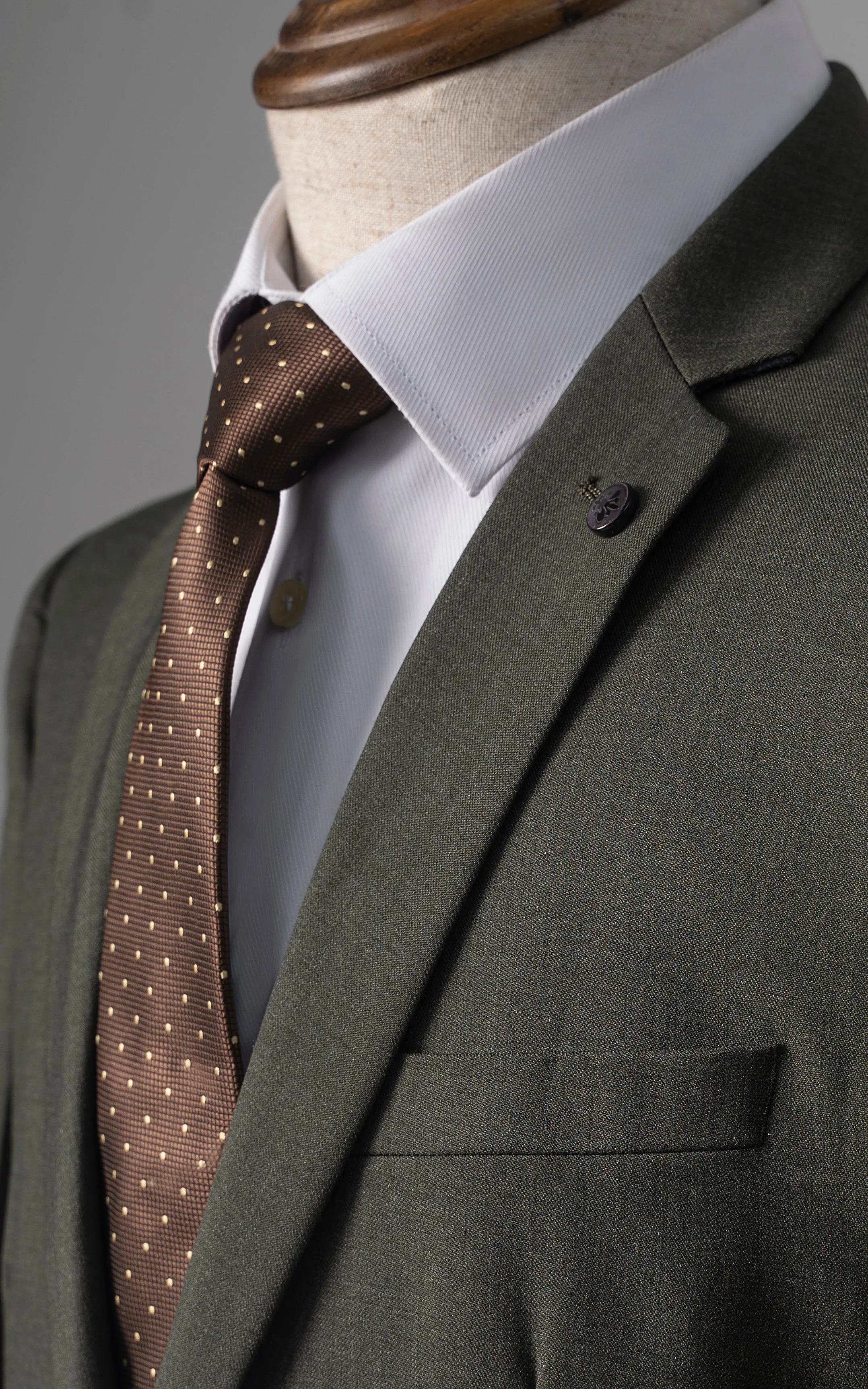 2 PIECE SUIT SLIM FIT OLIVE GREEN