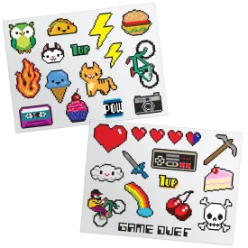 8-Bit Temporary Tattoos