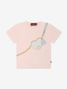 Aigner Baby Girls Bag Print T-Shirt in Pink