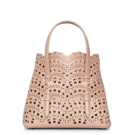 ALAIA Elegant Mini 20 Leather Tote in Pink