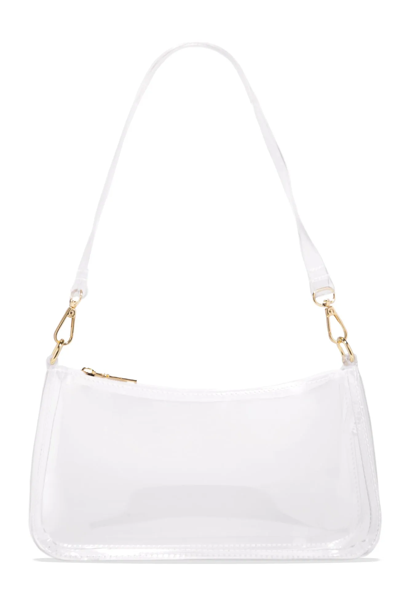 Always Trendy Clear Shoulder Crossbody Bag - Clear