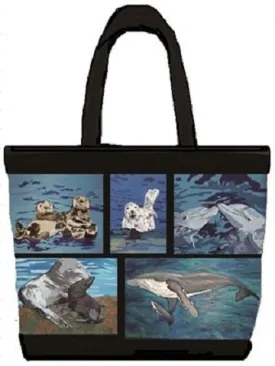 Aquatic Patchwork Purrfect Tote