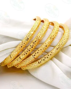 ARTISTIC DESIGN FANCY GOLD PLATED BANGLES