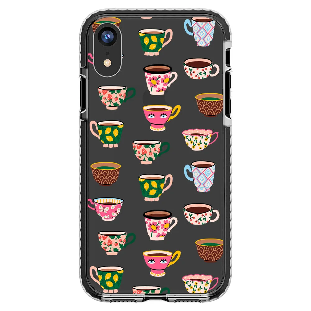 Artistic Teacups Impact iPhone Case