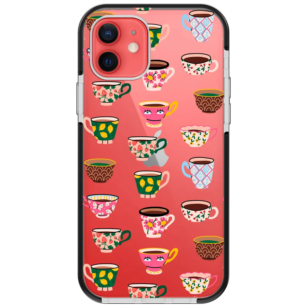 Artistic Teacups Impact iPhone Case