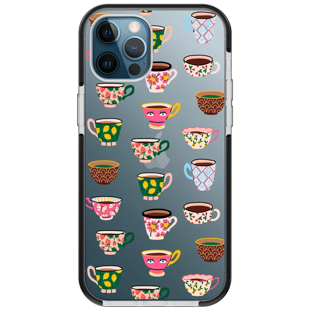 Artistic Teacups Impact iPhone Case