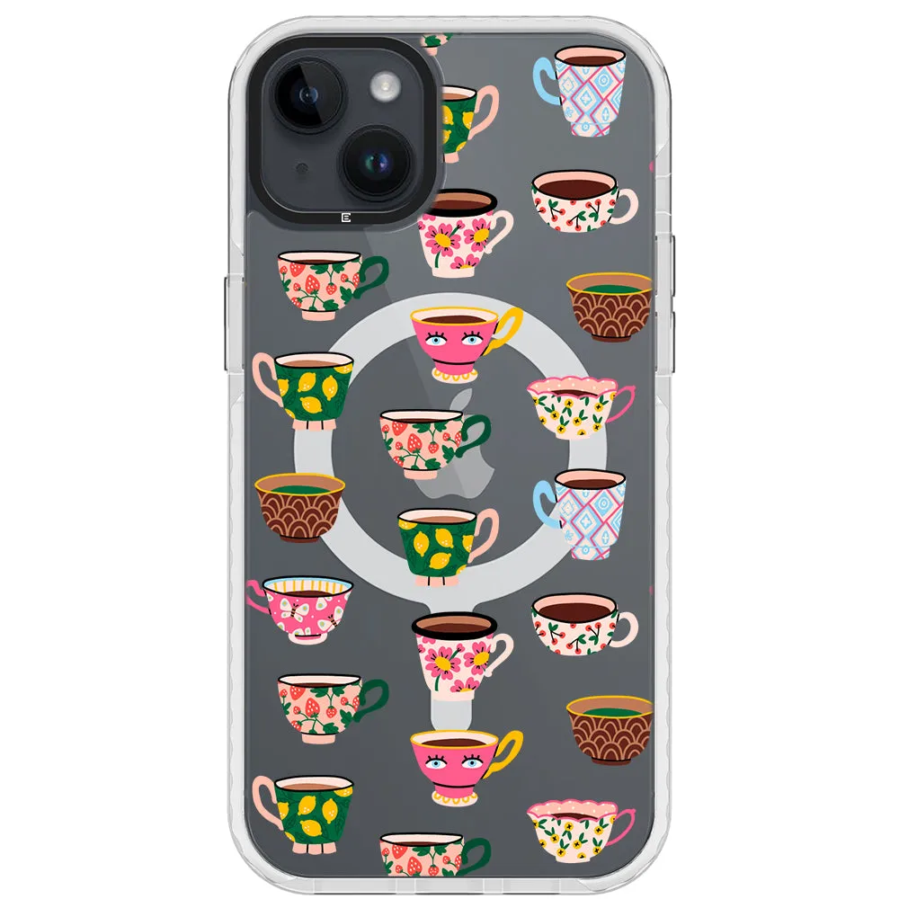 Artistic Teacups Impact iPhone Case