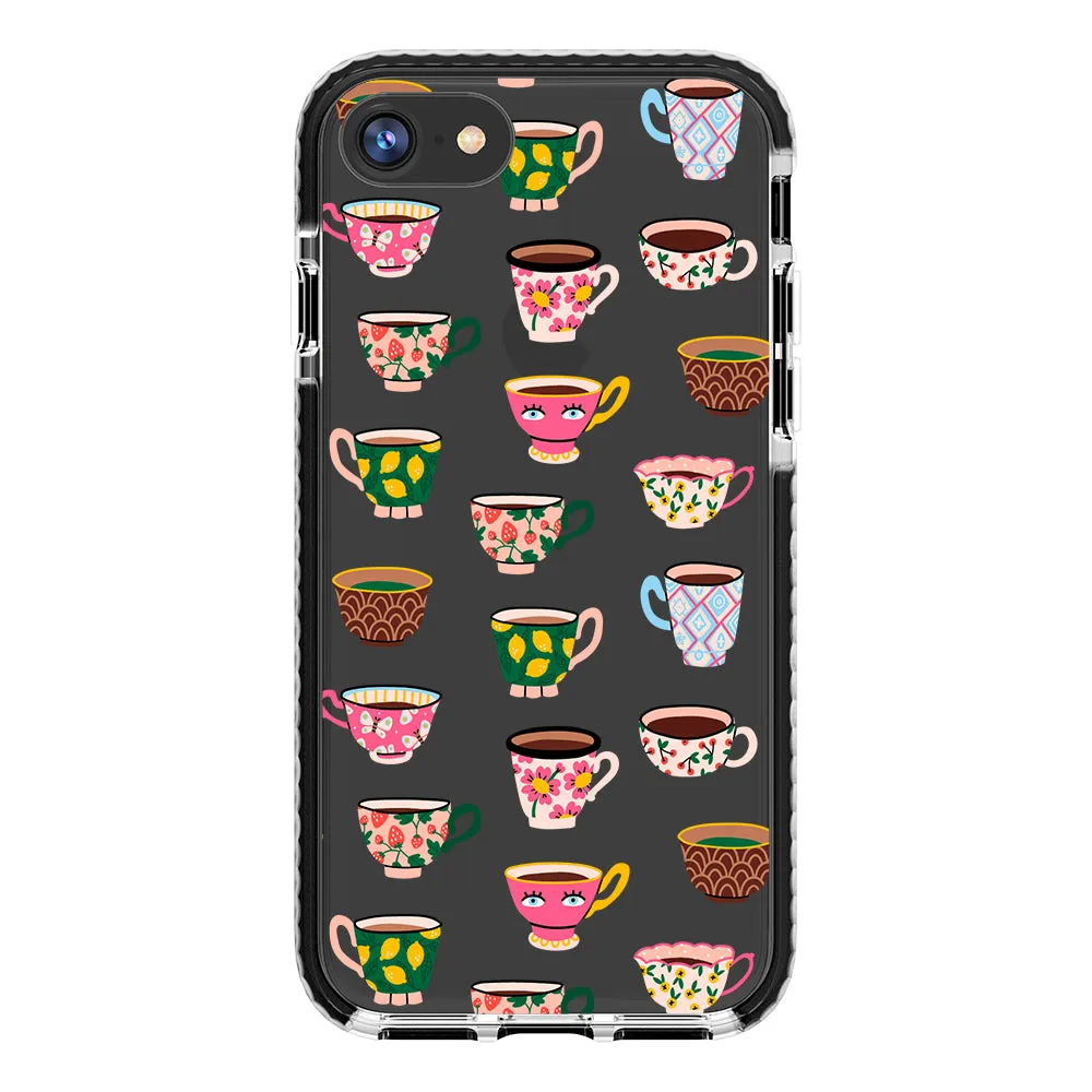 Artistic Teacups Impact iPhone Case