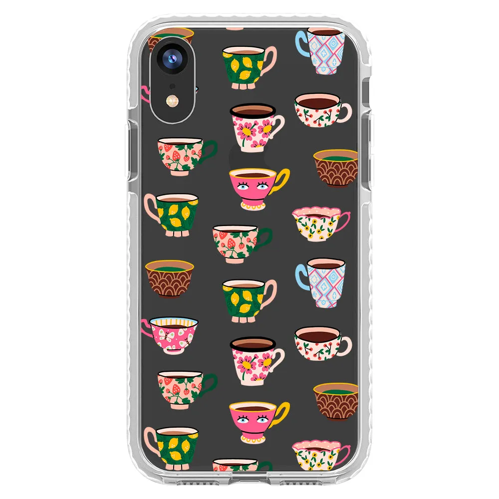 Artistic Teacups Impact iPhone Case