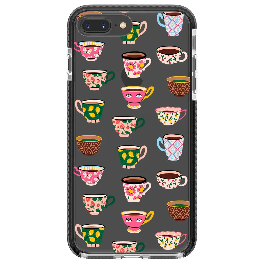 Artistic Teacups Impact iPhone Case