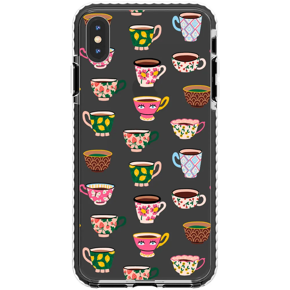 Artistic Teacups Impact iPhone Case