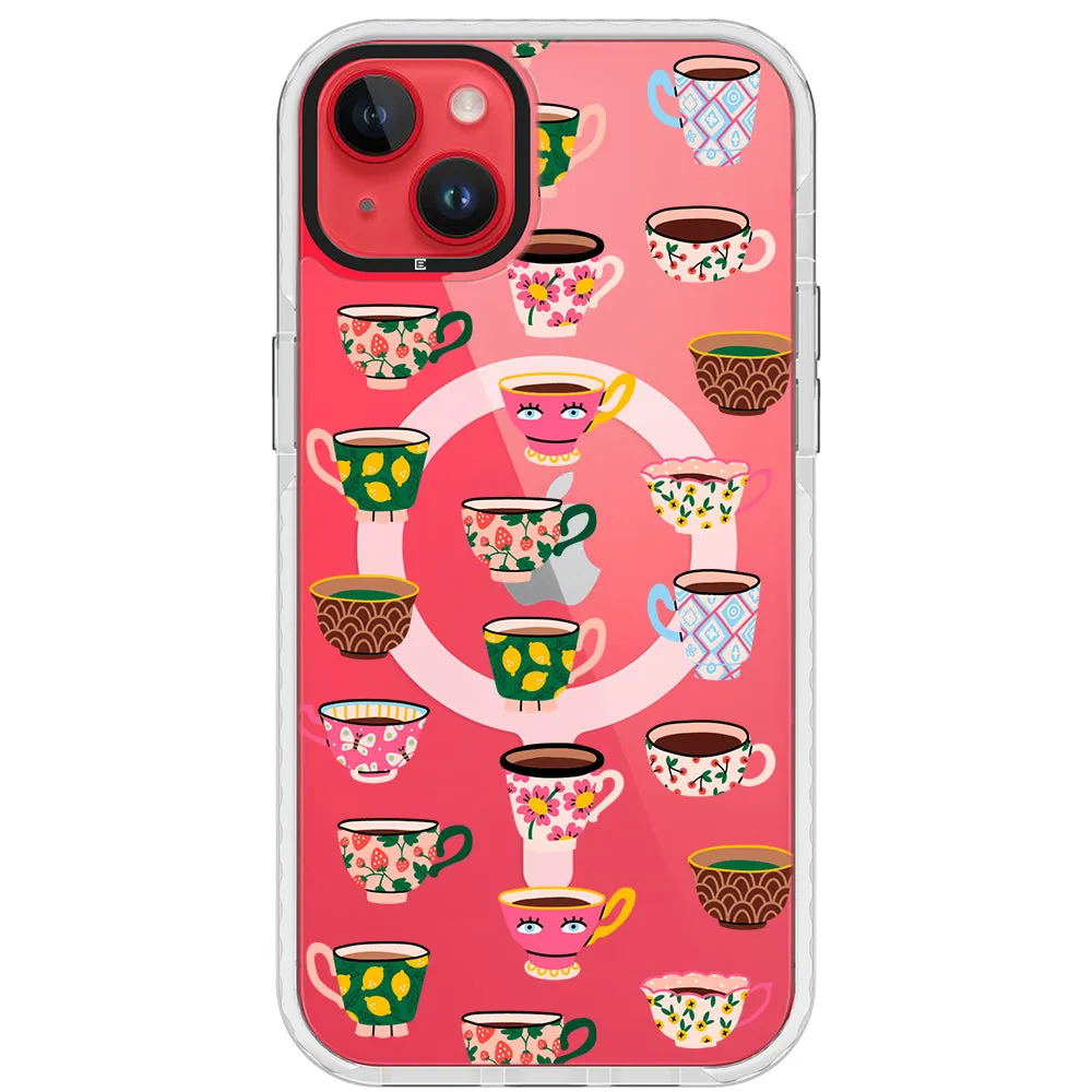 Artistic Teacups Impact iPhone Case