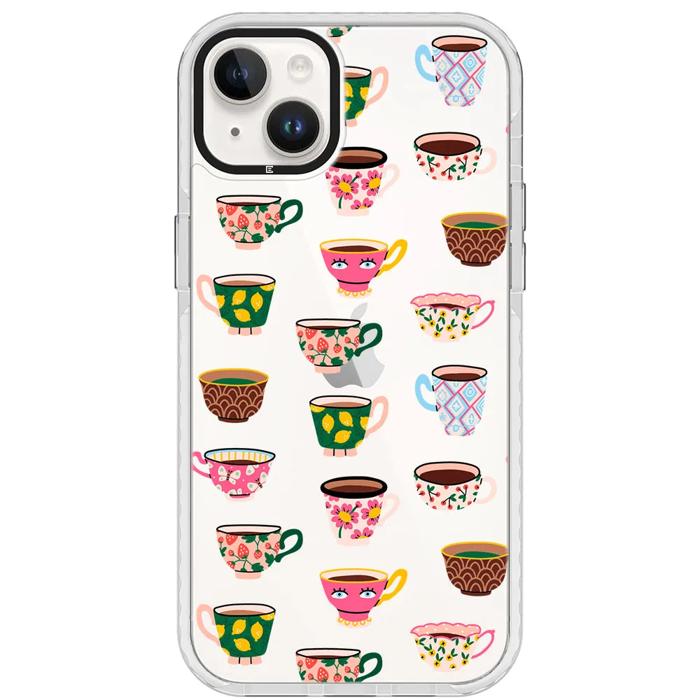 Artistic Teacups Impact iPhone Case