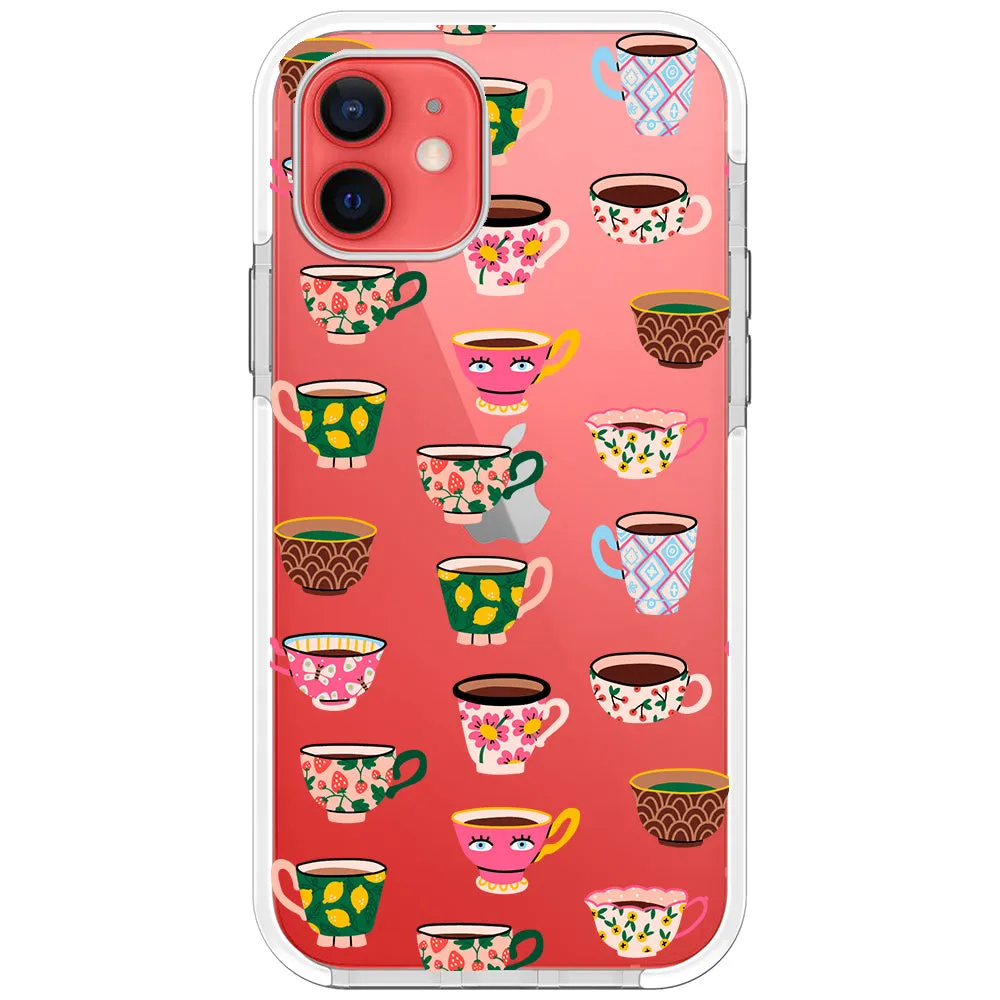 Artistic Teacups Impact iPhone Case