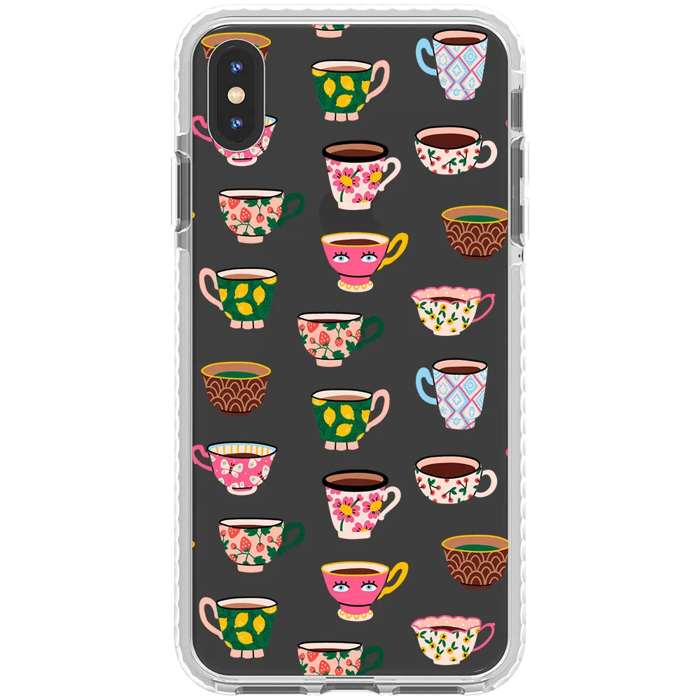 Artistic Teacups Impact iPhone Case