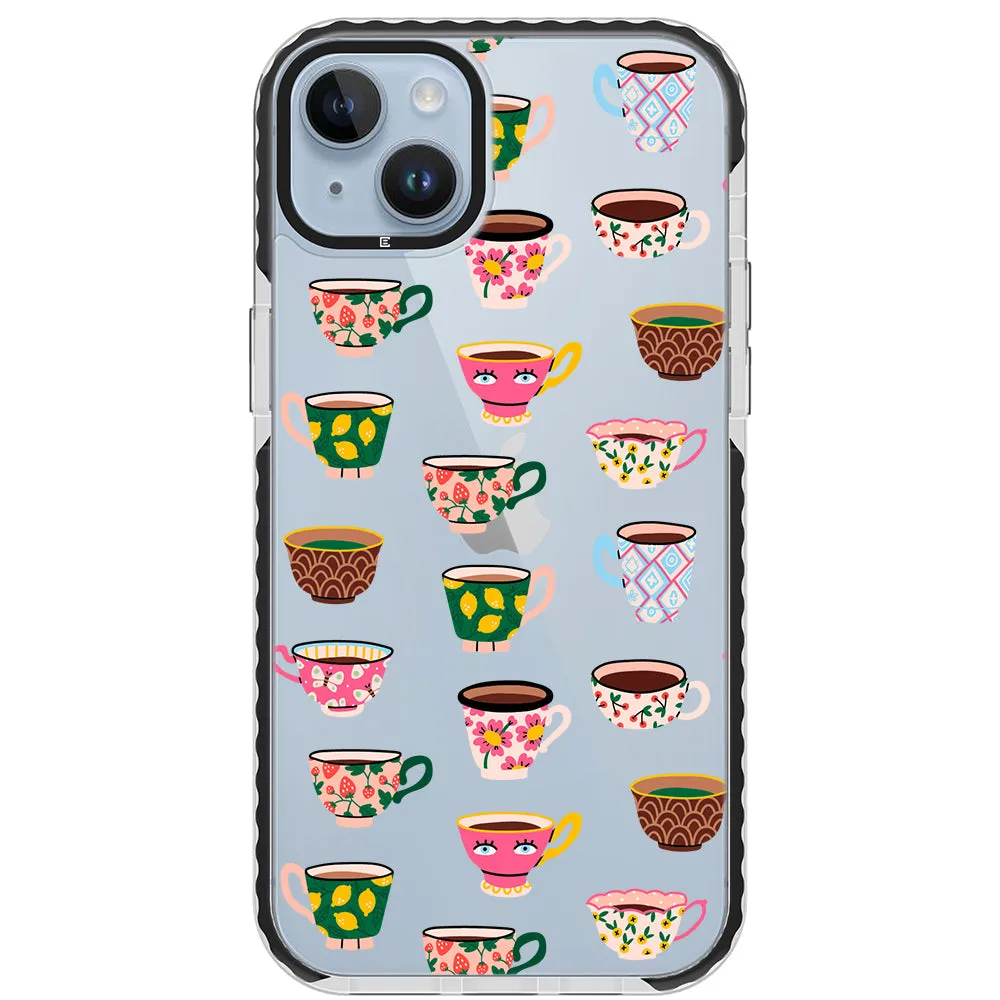 Artistic Teacups Impact iPhone Case