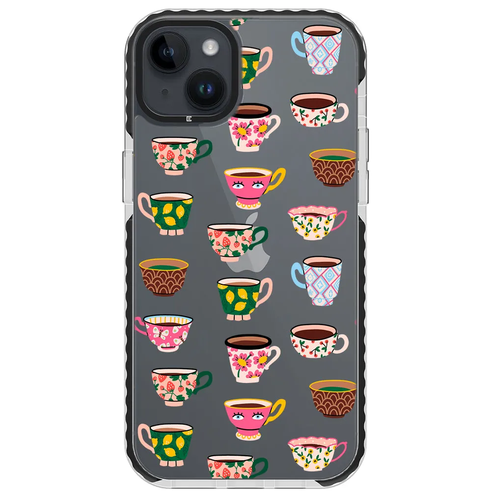 Artistic Teacups Impact iPhone Case