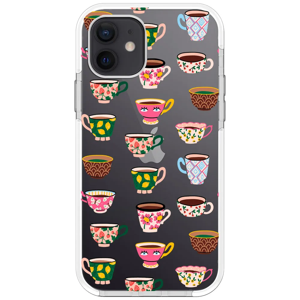 Artistic Teacups Impact iPhone Case