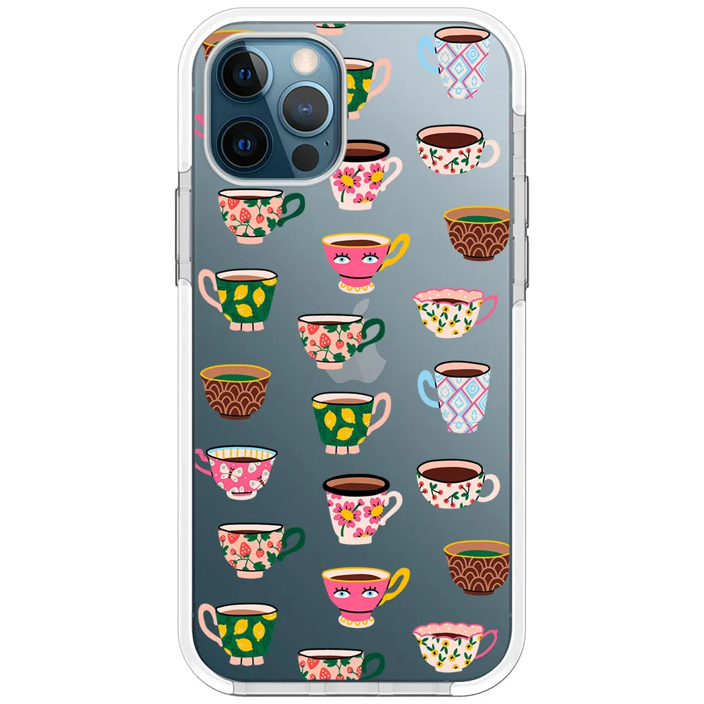 Artistic Teacups Impact iPhone Case