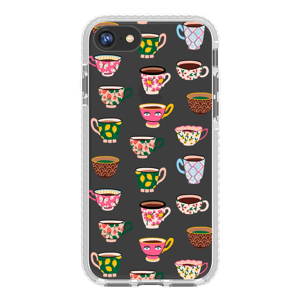 Artistic Teacups Impact iPhone Case