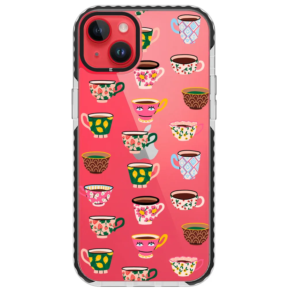 Artistic Teacups Impact iPhone Case