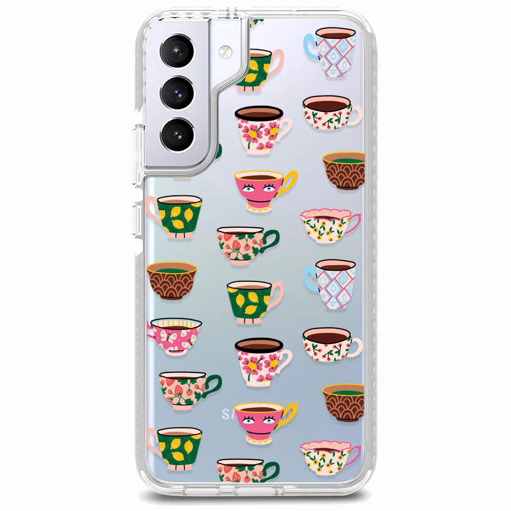 Artistic Teacups Impact Samsung Case