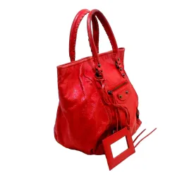 Balenciaga Motocross Sunday Leather Tote Bag