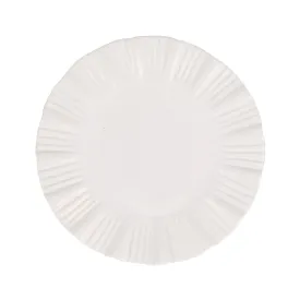 Bari White European Dinner Plate