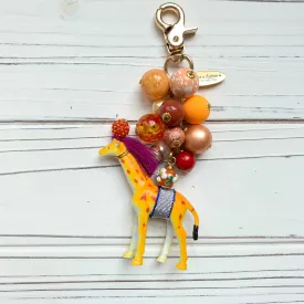 Beaded Giraffe Bag Charm