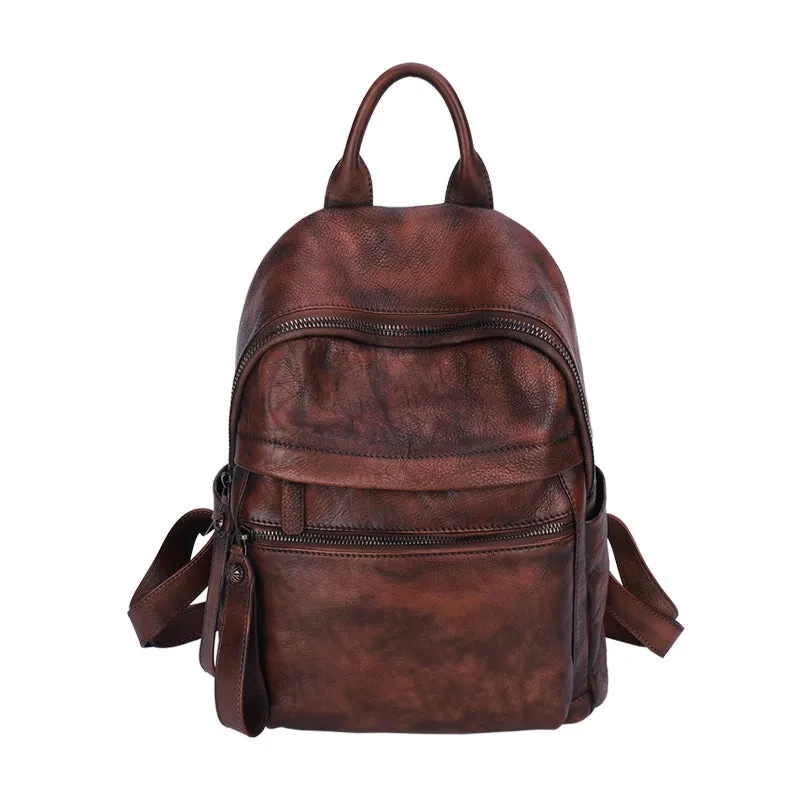 Best Vintage Leather Rucksack Womens Vintage School Backpacks Leather Backpack Purse