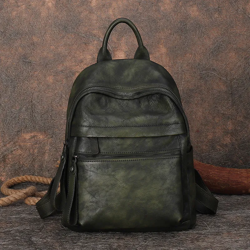 Best Vintage Leather Rucksack Womens Vintage School Backpacks Leather Backpack Purse