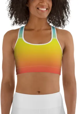 Bohemian Rainbow Sports Bra