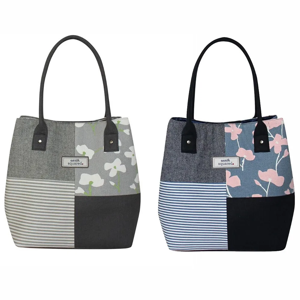 Earth Squared Patchwork Slouch Tote Bag