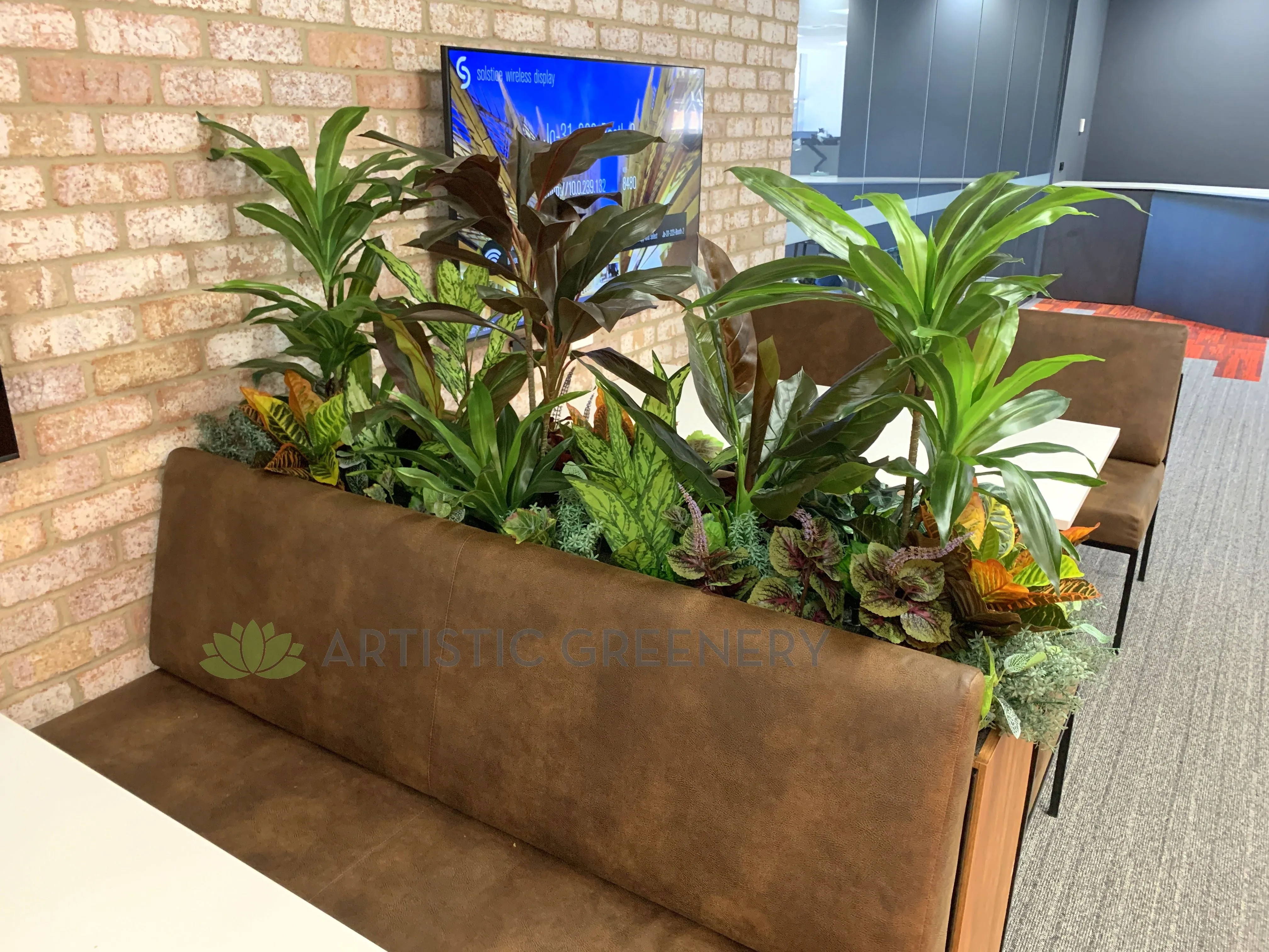 Edith Cowan University (ECU) Joondalup Campus Library - Artificial Plants for Built-in Cabinets / Planters