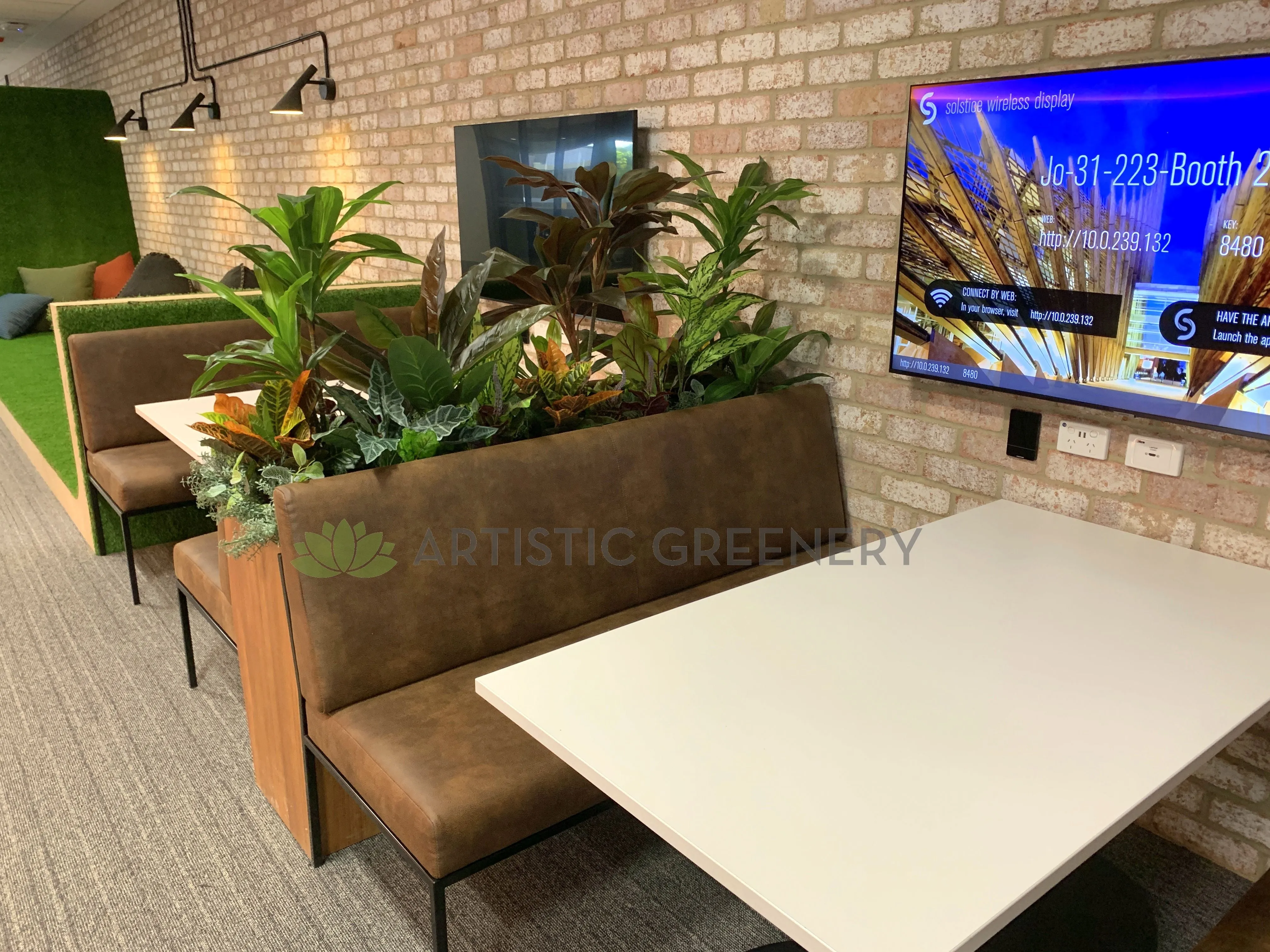 Edith Cowan University (ECU) Joondalup Campus Library - Artificial Plants for Built-in Cabinets / Planters