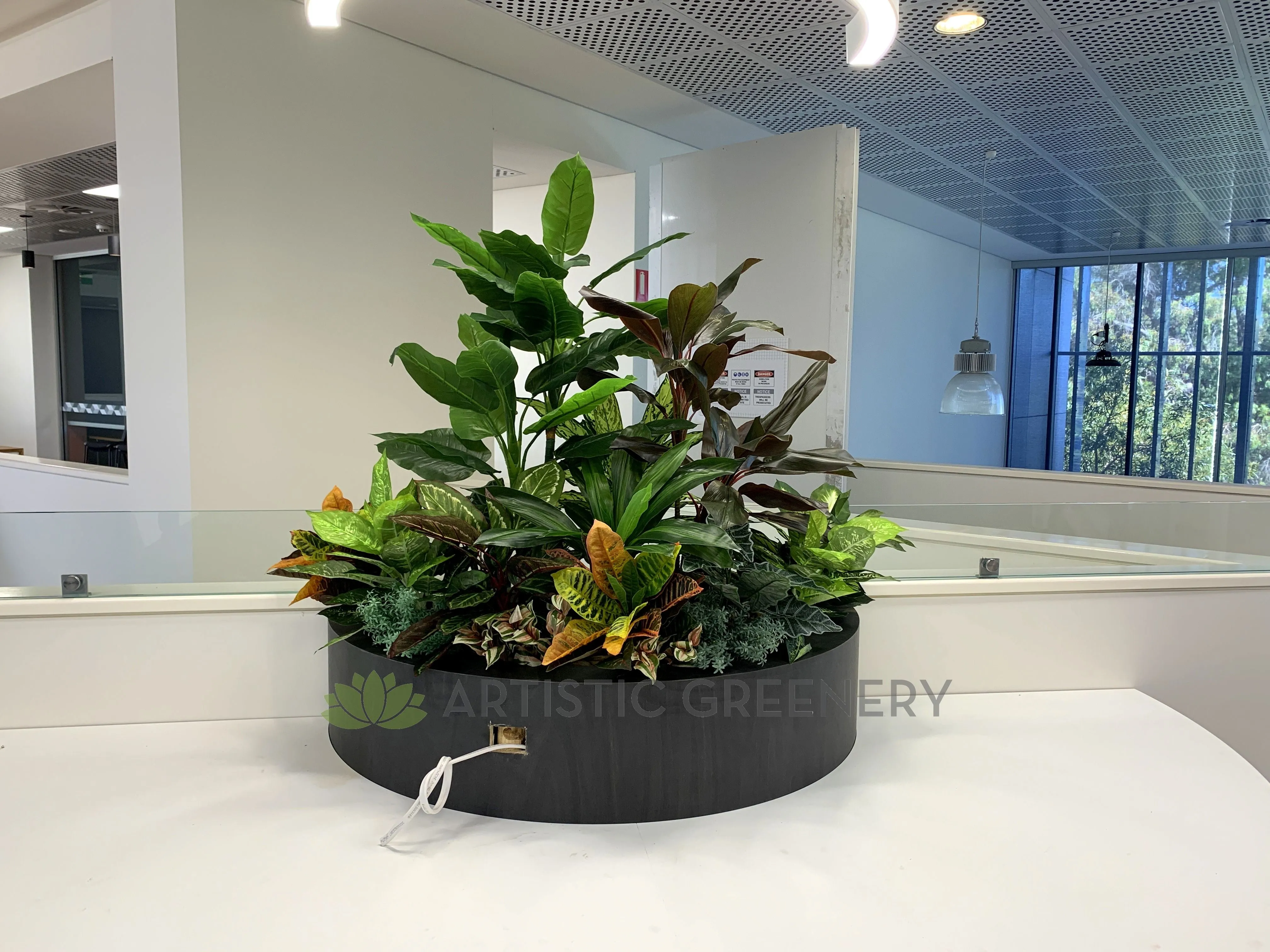 Edith Cowan University (ECU) Joondalup Campus Library - Artificial Plants for Built-in Cabinets / Planters