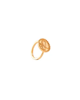 ELEGANT ARTISTIC GOLD PLATED RING 2488 - خاتم