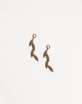 Falling Leaves, 30x9mm, (2pcs)