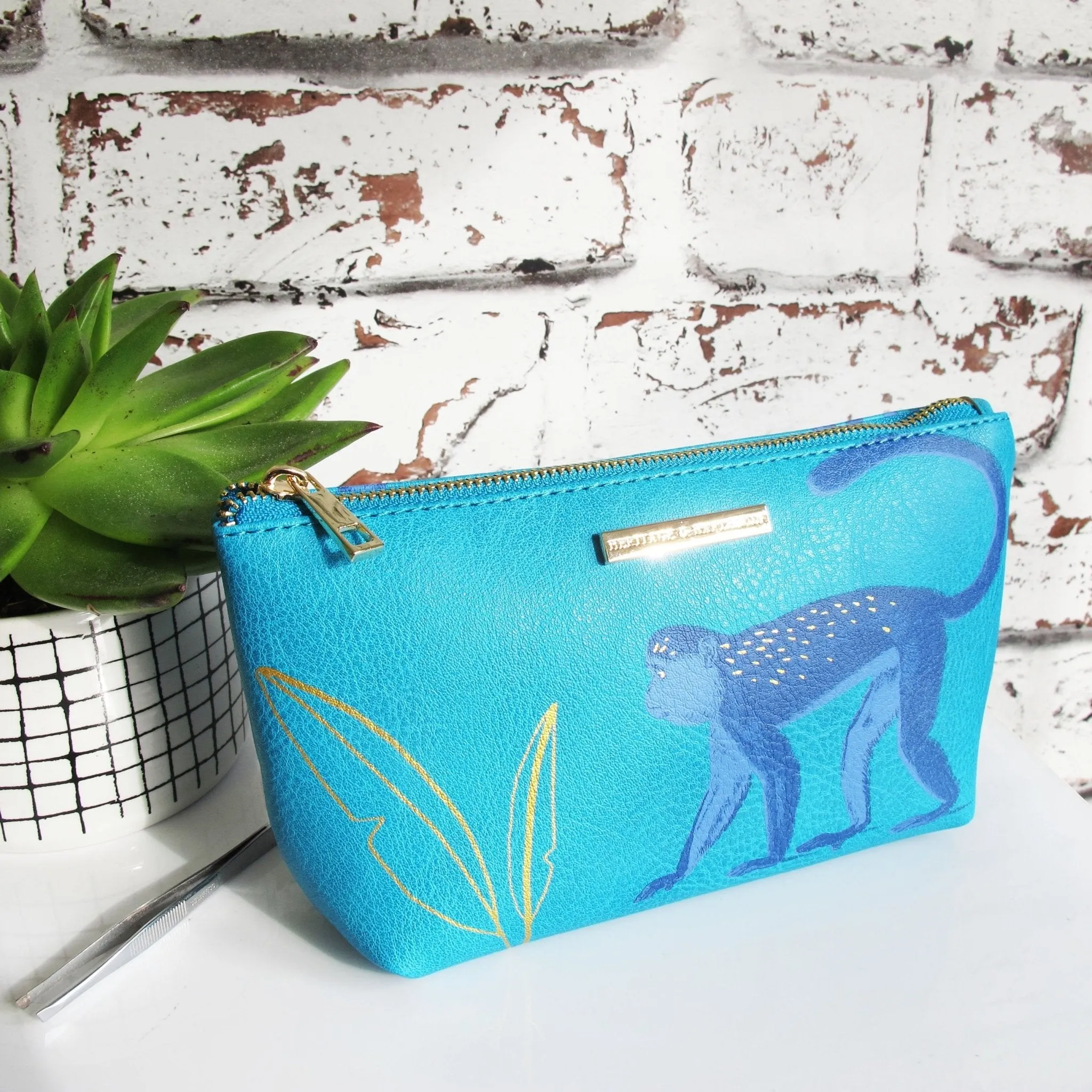 Heritage And Harlequin Monkey Make Up Bag