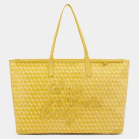 I Am A Plastic Bag Zipped Motif Tote