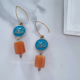 Long coloroful earrings