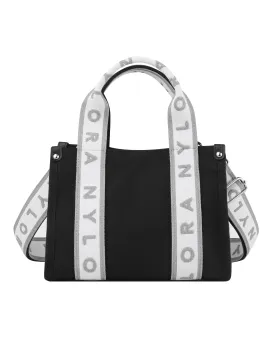 NYLORA SMALL TOTE BAG BLACK