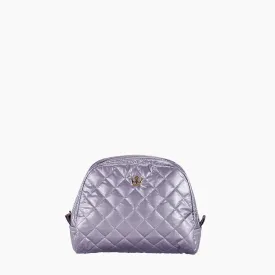 Oliver Thomas KST Medium Metallic Cosmetic Case - Lavender Metallic