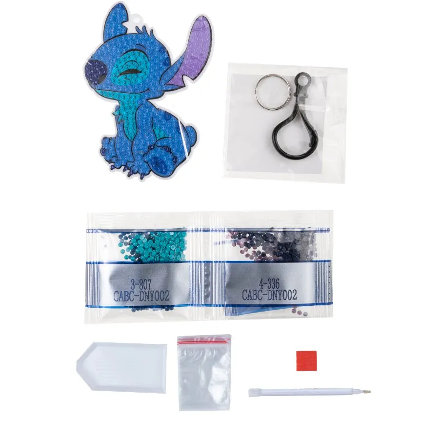 "Stitch" Crystal Art Bag Charm Kit Disney