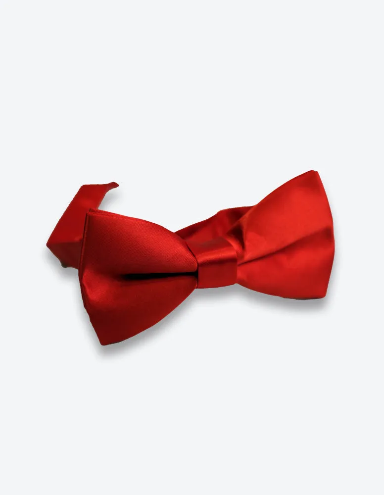 Red Satin Bow Tie