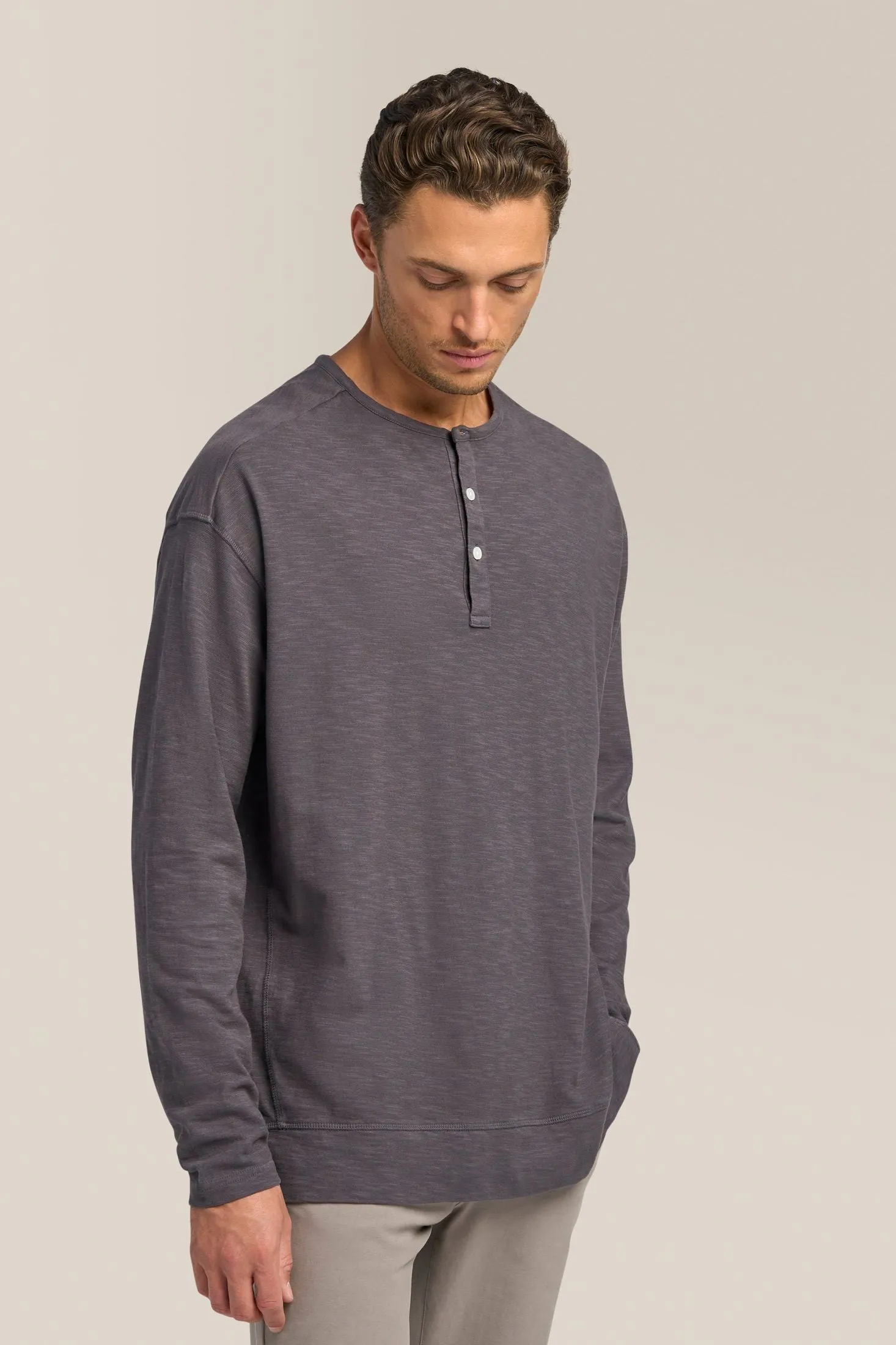 Relaxed Henley | Cotton